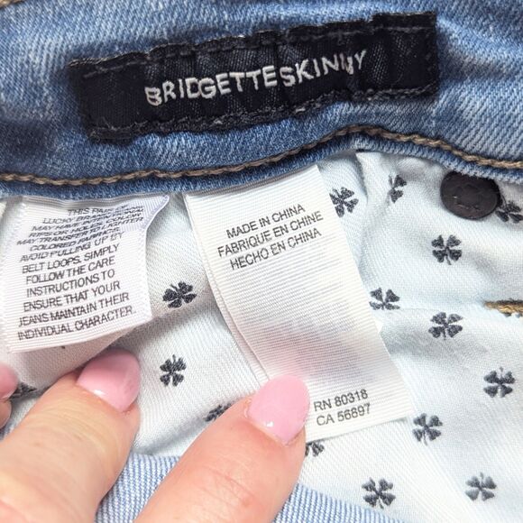 Lucky Brand High Rise Bridgette Skinny Jean Light Wash Zip Fly | Size 8 / 29 - Picture 11 of 12